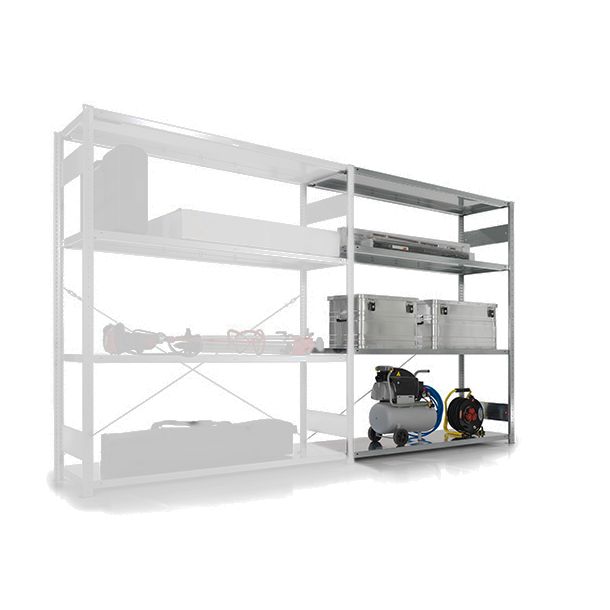 META Clip Legbordstelling aanbouwsectie - 2500 x 1700 x 600 mm (hxbxd)