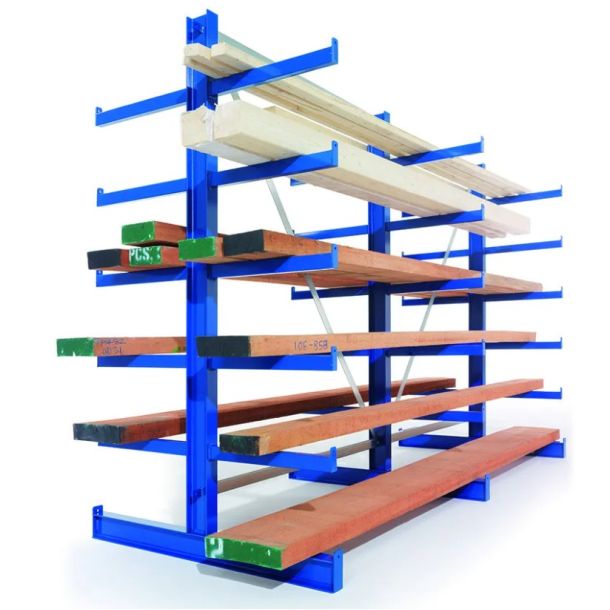 META Atlas draagarmstelling dubbelzijdig - 2000 x 4050 x 500 mm (hxbxd)