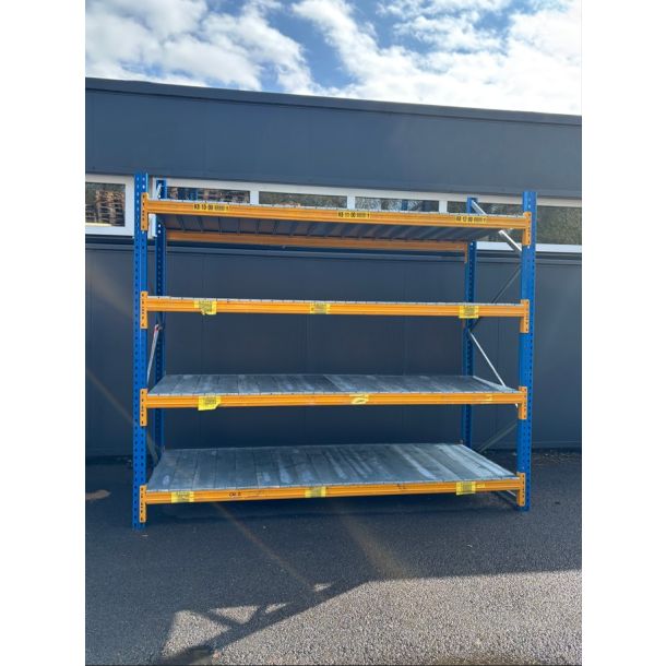 Grootvakstelling gebruikt - 2200 x 2700 x 1100 mm (hxbxd) - incl. staalpanelen